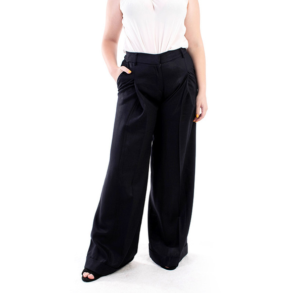 ALBINO MEDIUM RISE WIDE LEG PANTS | WOMENS SIZE 31 - Picture 1 of 5